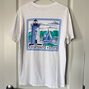 Vineyard Vines Mens Lighthouse Pocket Tee, size Small